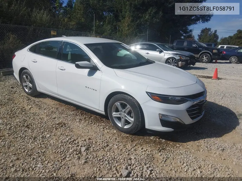 CHEVROLET MALIBU 2020, VIN 1G1ZC5ST8LF058791