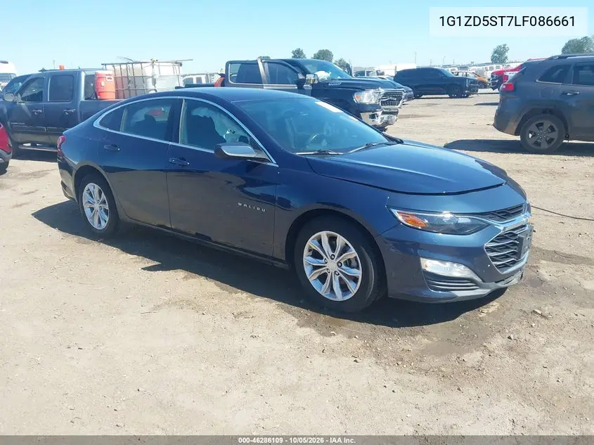 CHEVROLET MALIBU 2020, VIN 1G1ZD5ST7LF086661