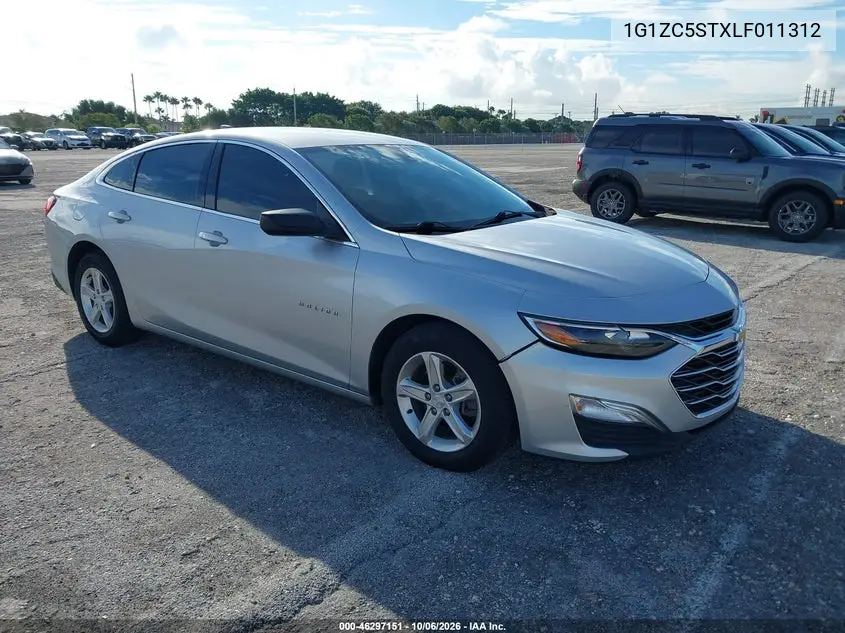 CHEVROLET MALIBU 2020, VIN 1G1ZC5STXLF011312