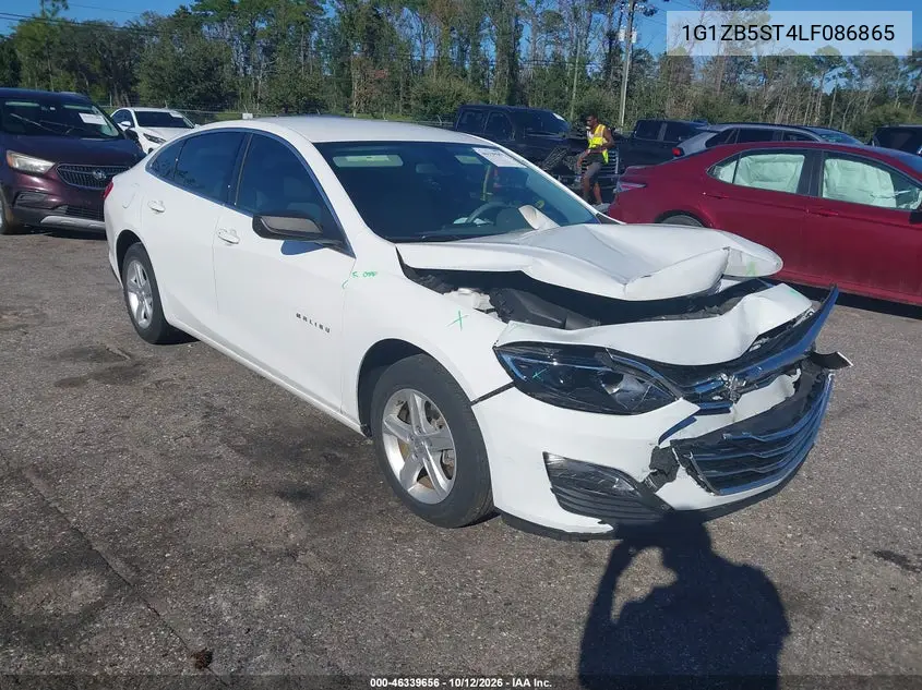 CHEVROLET MALIBU 2020, VIN 1G1ZB5ST4LF086865
