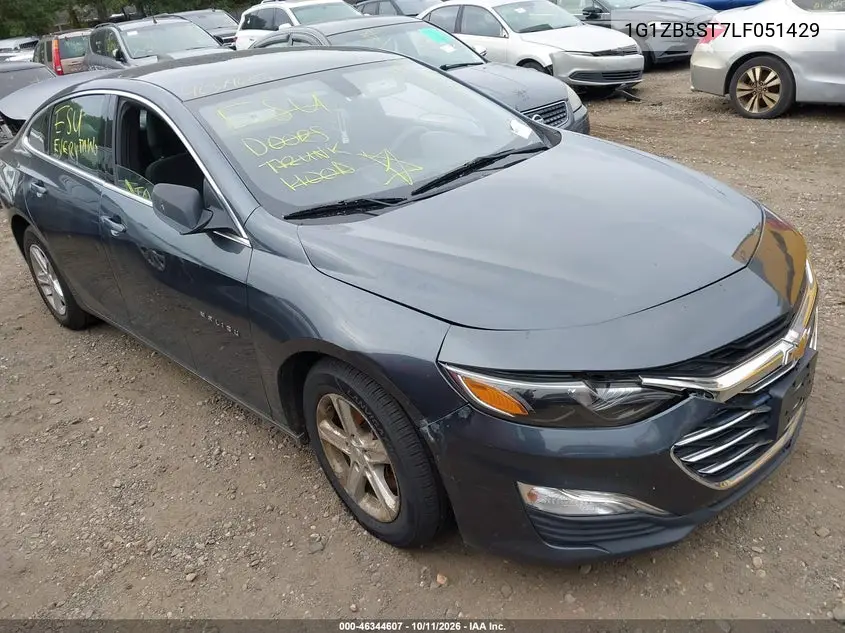 CHEVROLET MALIBU 2020, VIN 1G1ZB5ST7LF051429