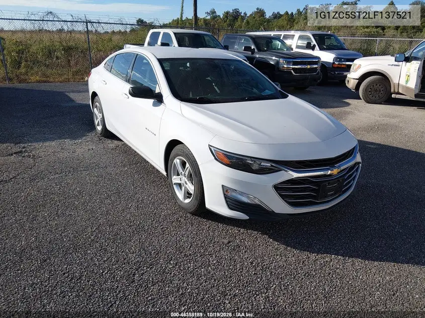 CHEVROLET MALIBU 2020, VIN 1G1ZC5ST2LF137521