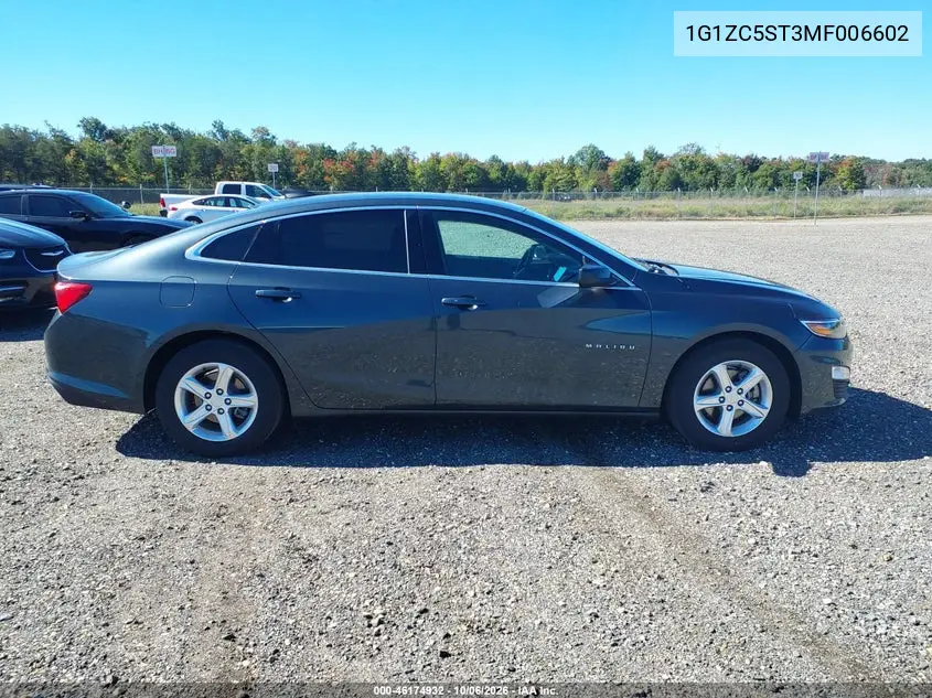2021 CHEVROLET MALIBU VIN 1G1ZC5ST3MF006602 — фото 13