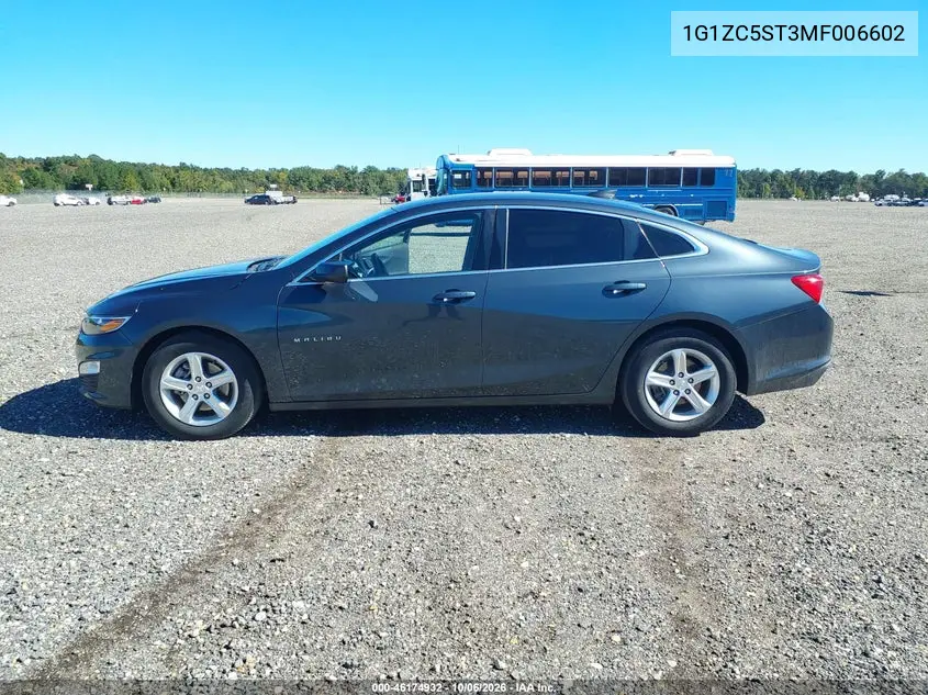 2021 CHEVROLET MALIBU VIN 1G1ZC5ST3MF006602 — фото 14