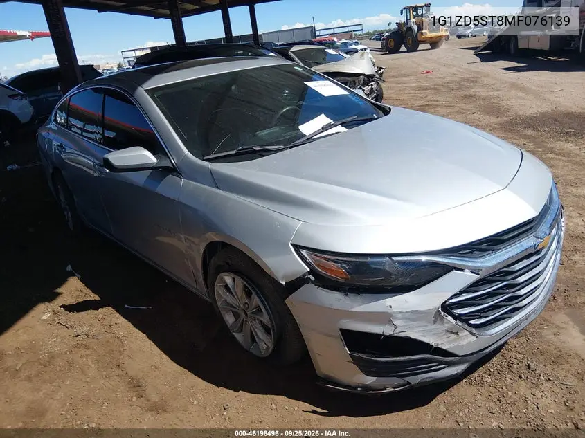 CHEVROLET MALIBU 2021, VIN 1G1ZD5ST8MF076139