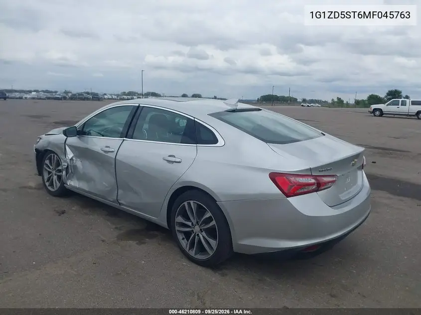2021 CHEVROLET MALIBU VIN 1G1ZD5ST6MF045763 — фото 3