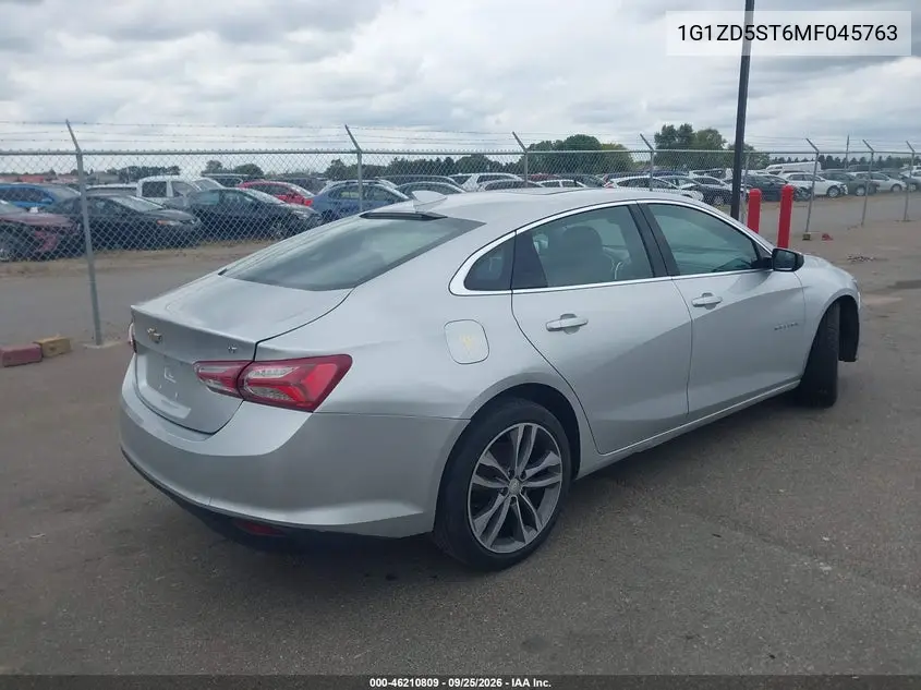 2021 CHEVROLET MALIBU VIN 1G1ZD5ST6MF045763 — фото 4