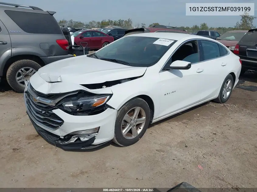 2021 CHEVROLET MALIBU VIN 1G1ZC5ST2MF039199 — фото 2