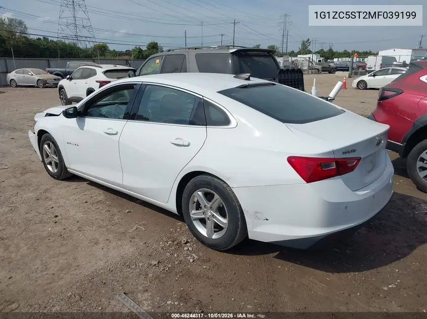 2021 CHEVROLET MALIBU VIN 1G1ZC5ST2MF039199 — фото 3