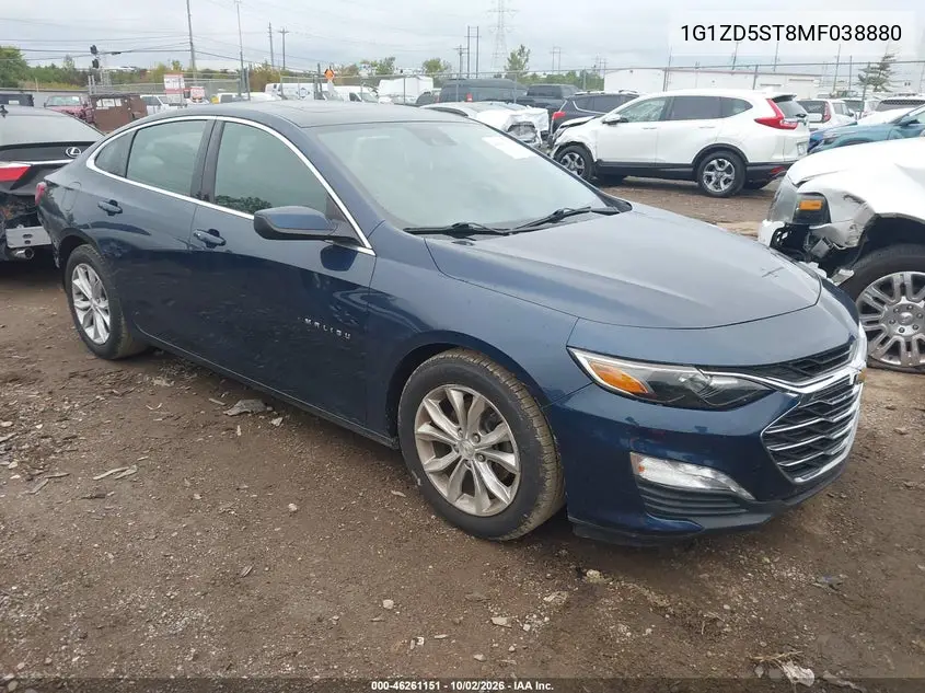 CHEVROLET MALIBU 2021, VIN 1G1ZD5ST8MF038880