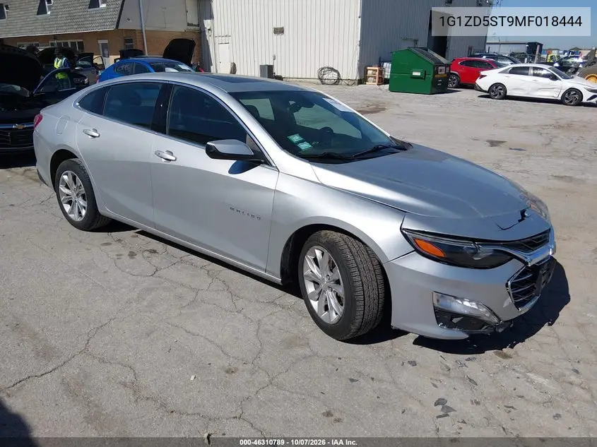 CHEVROLET MALIBU 2021, VIN 1G1ZD5ST9MF018444