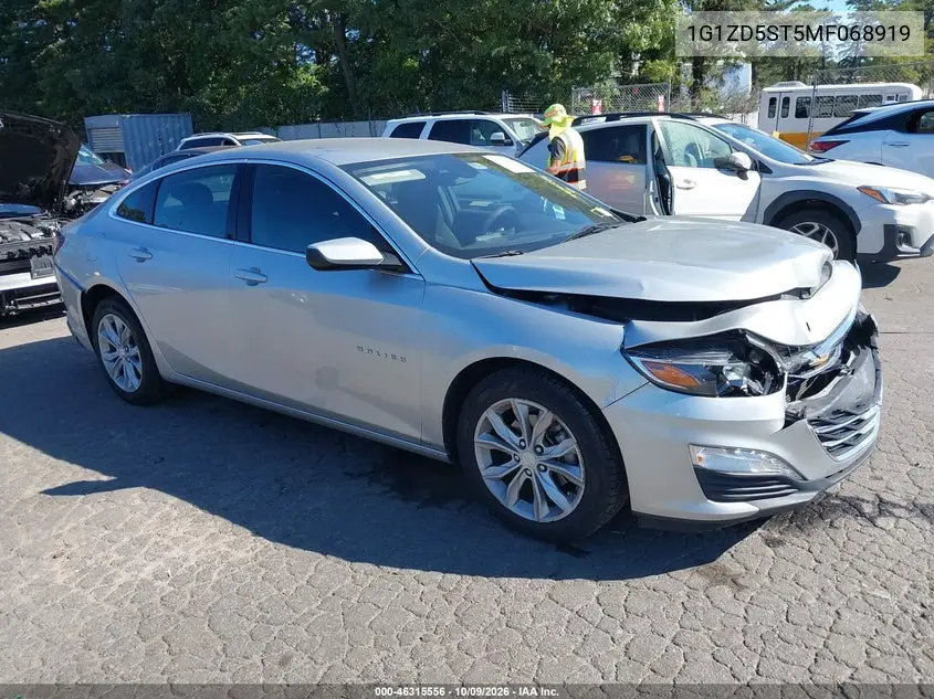 CHEVROLET MALIBU 2021, VIN 1G1ZD5ST5MF068919