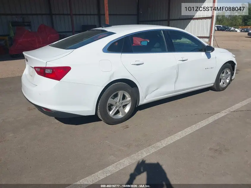 2021 CHEVROLET MALIBU VIN 1G1ZC5ST4MF088047 — фото 4