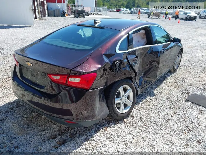 2021 CHEVROLET MALIBU VIN 1G1ZC5ST8MF083191 — фото 4