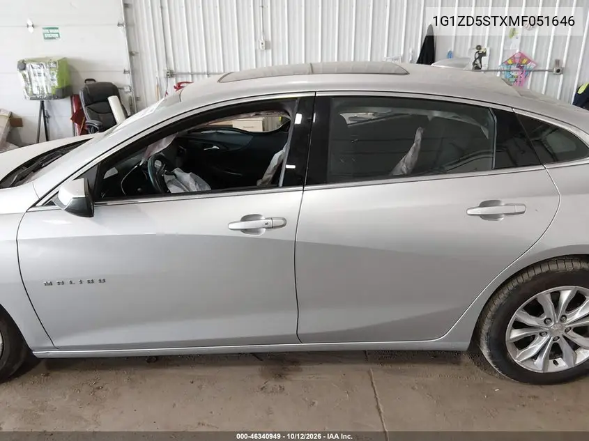 2021 CHEVROLET MALIBU VIN 1G1ZD5STXMF051646 — фото 14