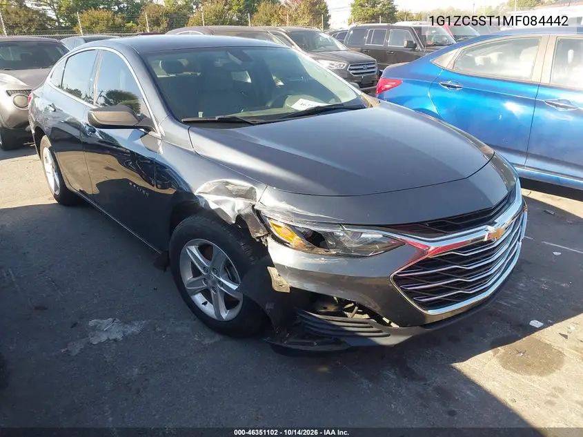CHEVROLET MALIBU 2021, VIN 1G1ZC5ST1MF084442