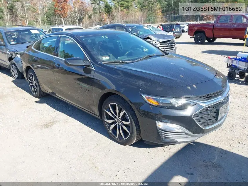 CHEVROLET MALIBU 2021, VIN 1G1ZG5ST5MF016682