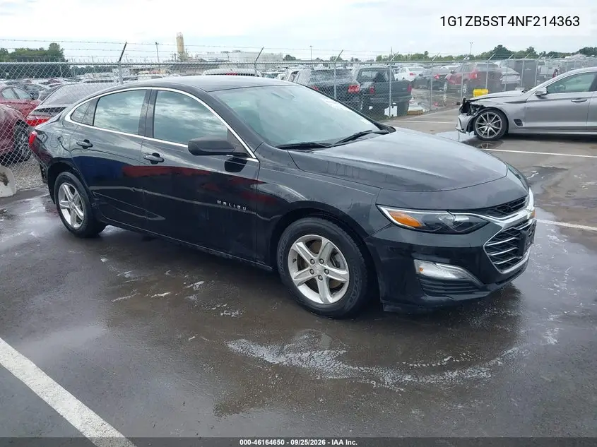 CHEVROLET MALIBU 2022, VIN 1G1ZB5ST4NF214363