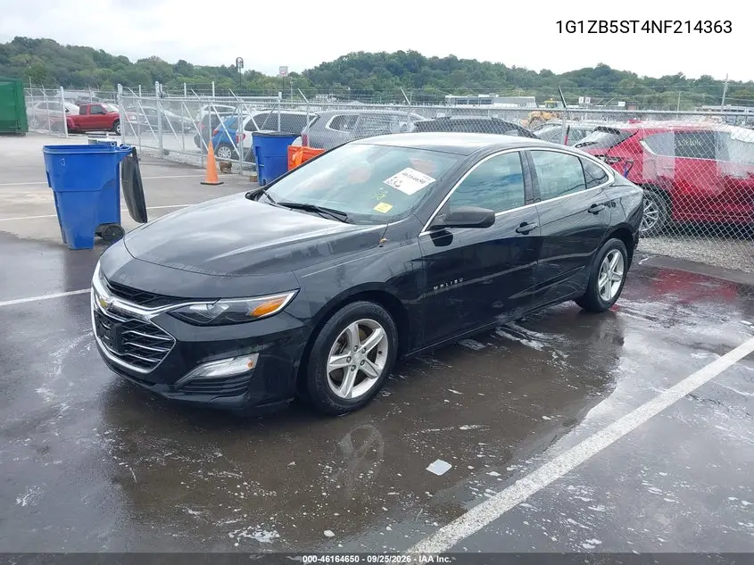 2022 CHEVROLET MALIBU VIN 1G1ZB5ST4NF214363 — фото 2