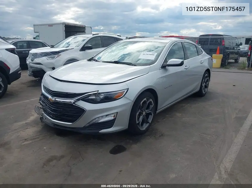 2022 CHEVROLET MALIBU VIN 1G1ZD5ST0NF175457 — фото 2