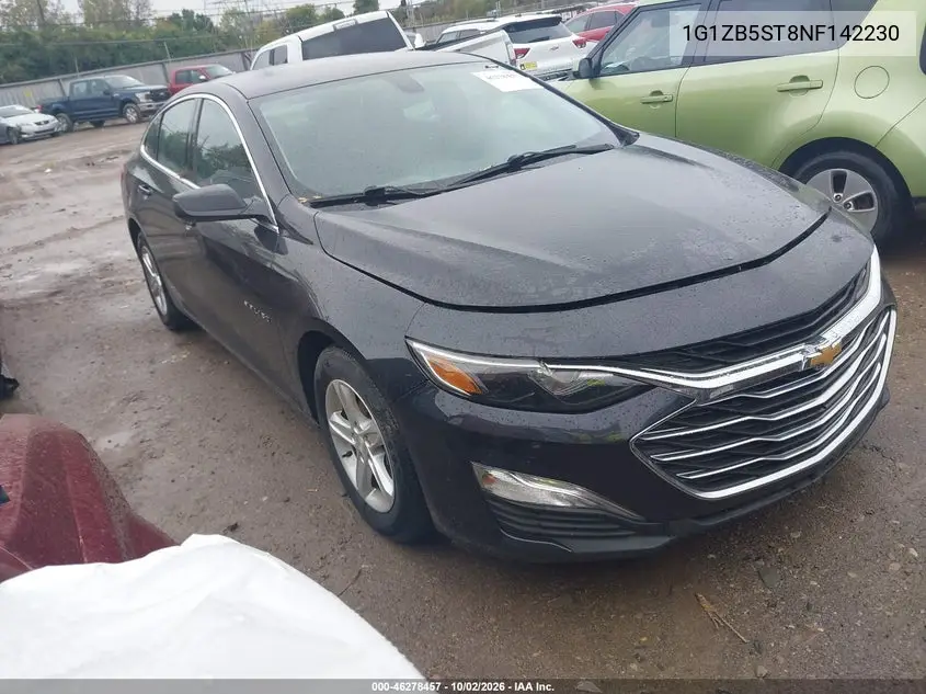 CHEVROLET MALIBU 2022, VIN 1G1ZB5ST8NF142230