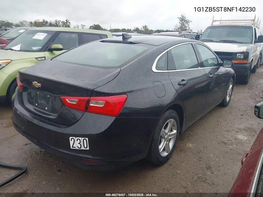 2022 CHEVROLET MALIBU VIN 1G1ZB5ST8NF142230 — фото 4