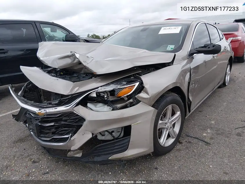 2022 CHEVROLET MALIBU VIN 1G1ZD5STXNF177233 — фото 2