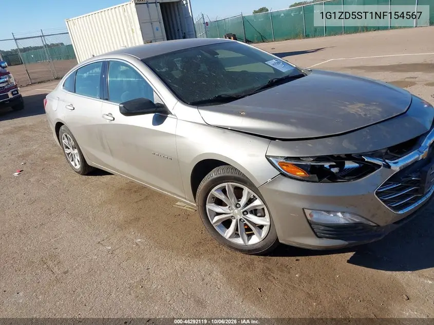CHEVROLET MALIBU 2022, VIN 1G1ZD5ST1NF154567