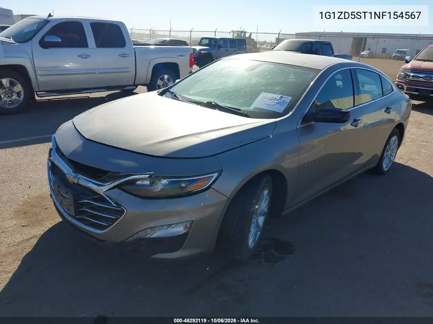 2022 CHEVROLET MALIBU VIN 1G1ZD5ST1NF154567 — фото 2