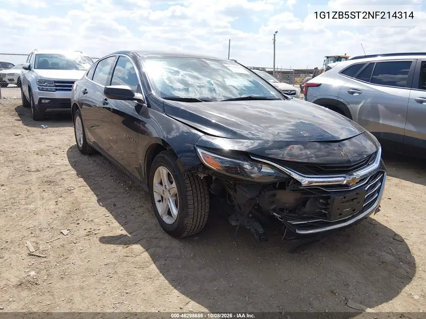 CHEVROLET MALIBU 2022, VIN 1G1ZB5ST2NF214314