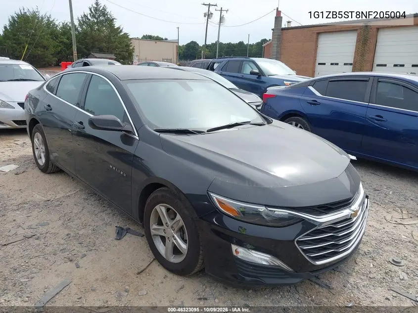 CHEVROLET MALIBU 2022, VIN 1G1ZB5ST8NF205004