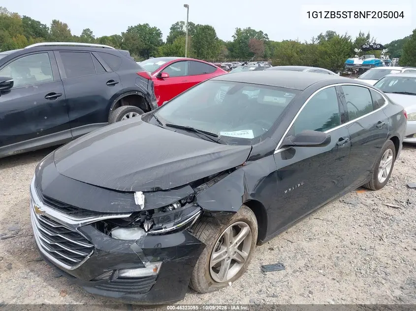 2022 CHEVROLET MALIBU VIN 1G1ZB5ST8NF205004 — фото 2