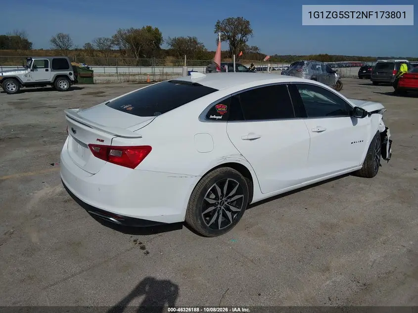 2022 CHEVROLET MALIBU VIN 1G1ZG5ST2NF173801 — фото 4