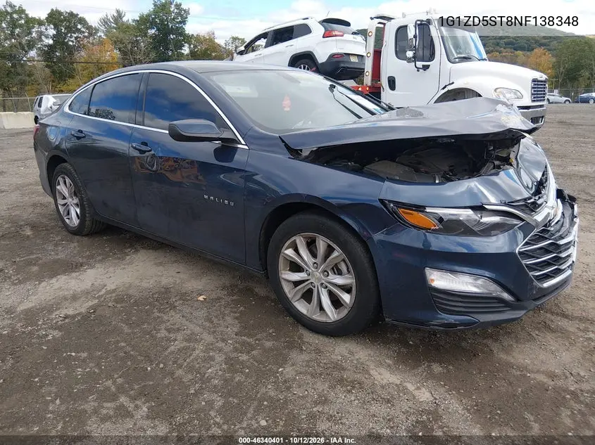 CHEVROLET MALIBU 2022, VIN 1G1ZD5ST8NF138348
