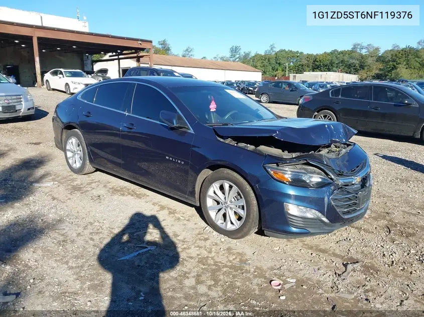 CHEVROLET MALIBU 2022, VIN 1G1ZD5ST6NF119376