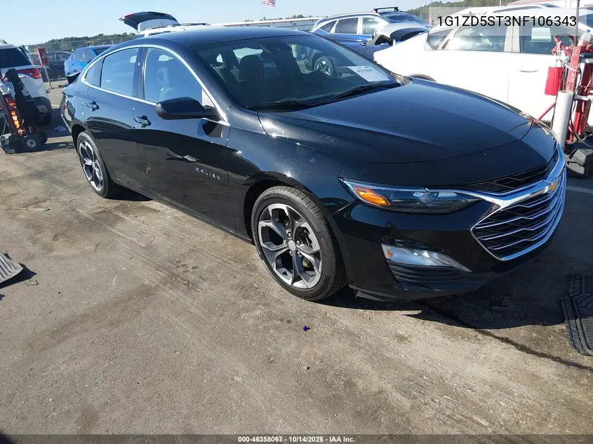 CHEVROLET MALIBU 2022, VIN 1G1ZD5ST3NF106343