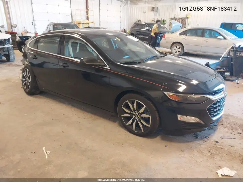 CHEVROLET MALIBU 2022, VIN 1G1ZG5ST8NF183412