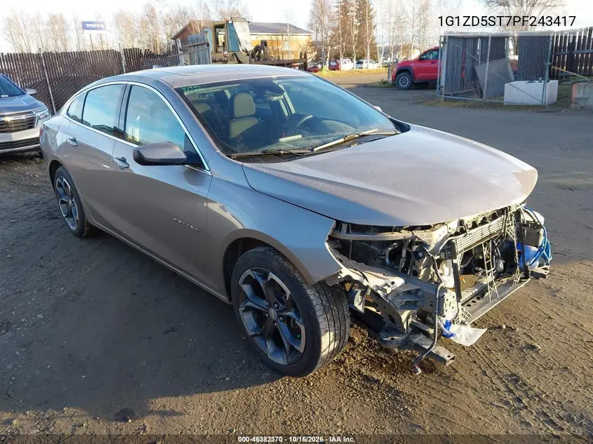 CHEVROLET MALIBU 2023, VIN 1G1ZD5ST7PF243417