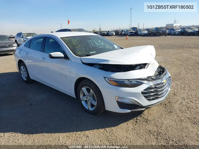 CHEVROLET MALIBU 2024, VIN 1G1ZB5STXRF180502