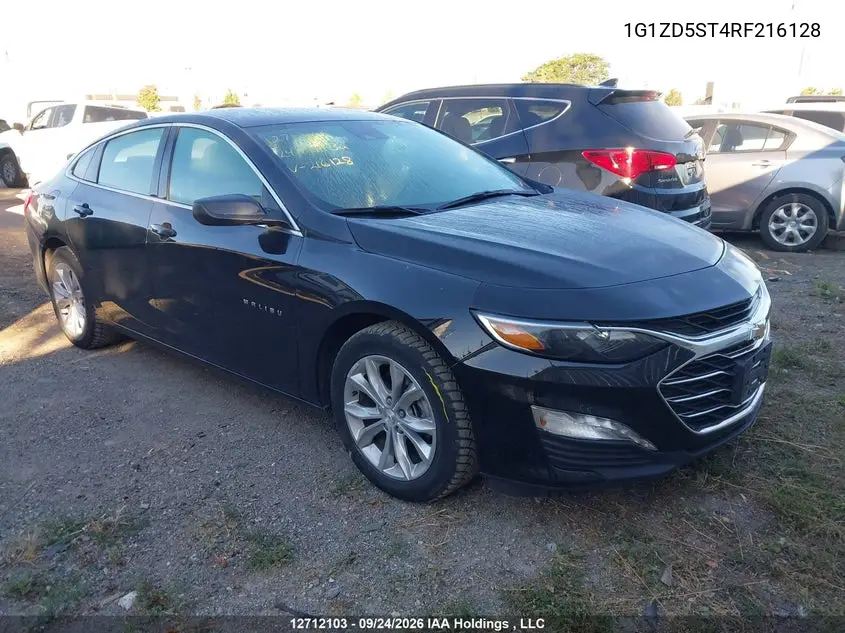 CHEVROLET MALIBU 2024, VIN 1G1ZD5ST4RF216128