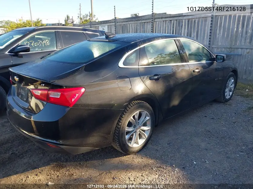 2024 CHEVROLET MALIBU VIN 1G1ZD5ST4RF216128 — фото 4