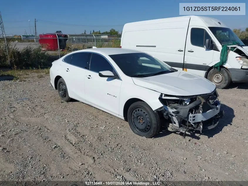 CHEVROLET MALIBU 2024, VIN 1G1ZD5ST5RF224061