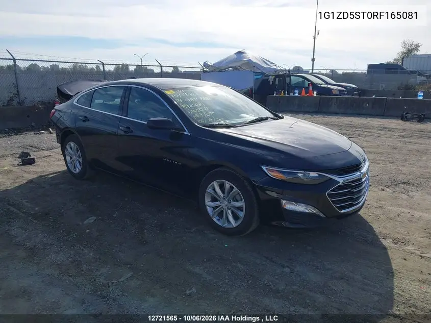 CHEVROLET MALIBU 2024, VIN 1G1ZD5ST0RF165081
