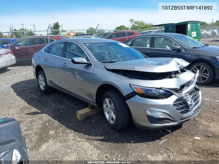 CHEVROLET MALIBU 2024, VIN 1G1ZB5ST8RF141892