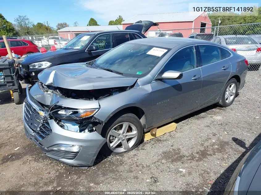 2024 CHEVROLET MALIBU VIN 1G1ZB5ST8RF141892 — фото 2