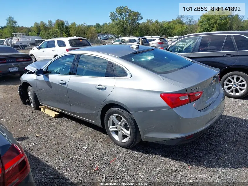 2024 CHEVROLET MALIBU VIN 1G1ZB5ST8RF141892 — фото 3