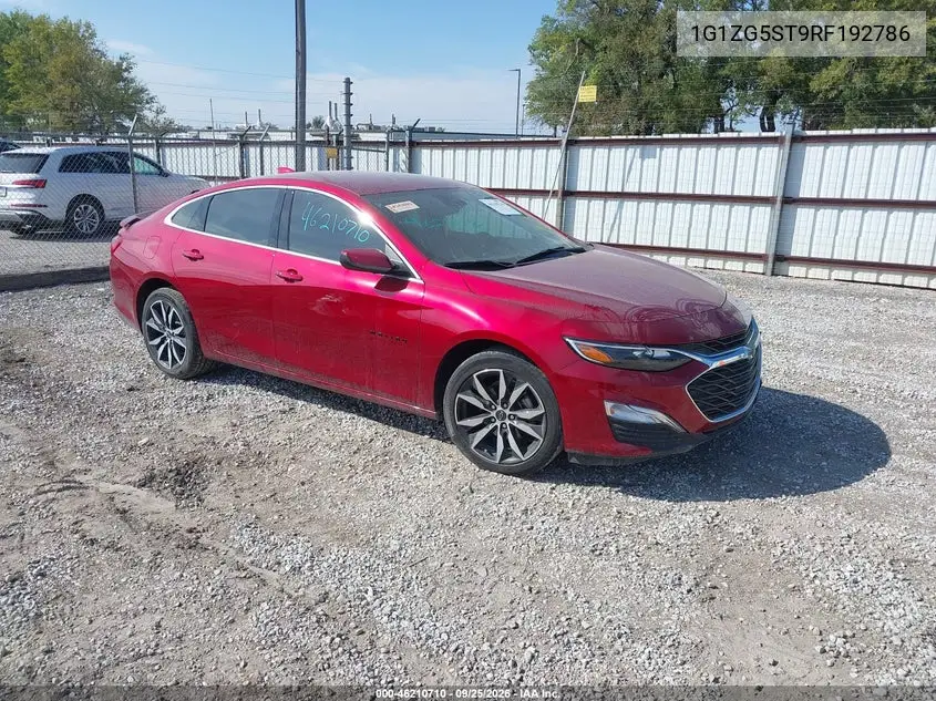 CHEVROLET MALIBU 2024, VIN 1G1ZG5ST9RF192786