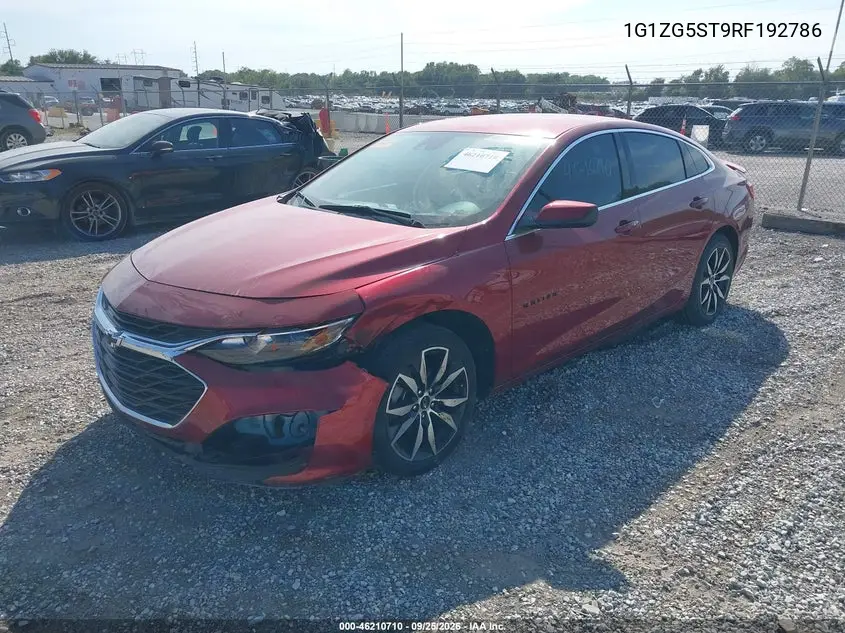 2024 CHEVROLET MALIBU VIN 1G1ZG5ST9RF192786 — фото 2
