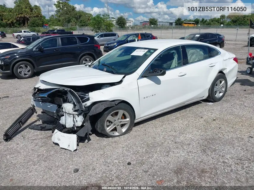 2024 CHEVROLET MALIBU VIN 1G1ZB5ST0RF116050 — фото 2