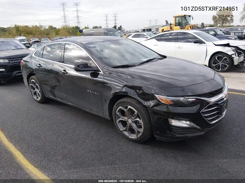 CHEVROLET MALIBU 2024, VIN 1G1ZD5STXRF214951